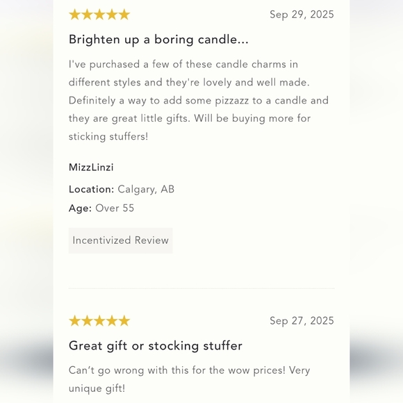 Anthropologie Monogram Candle Charms -  "C" - Picture 9 of 15